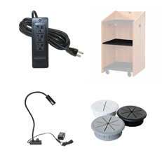 presentation furniture and podium accessories
