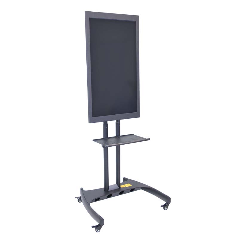 Luxor Rotating Monitor Mount on Stand with Accessory Shelf (Black) FP3500