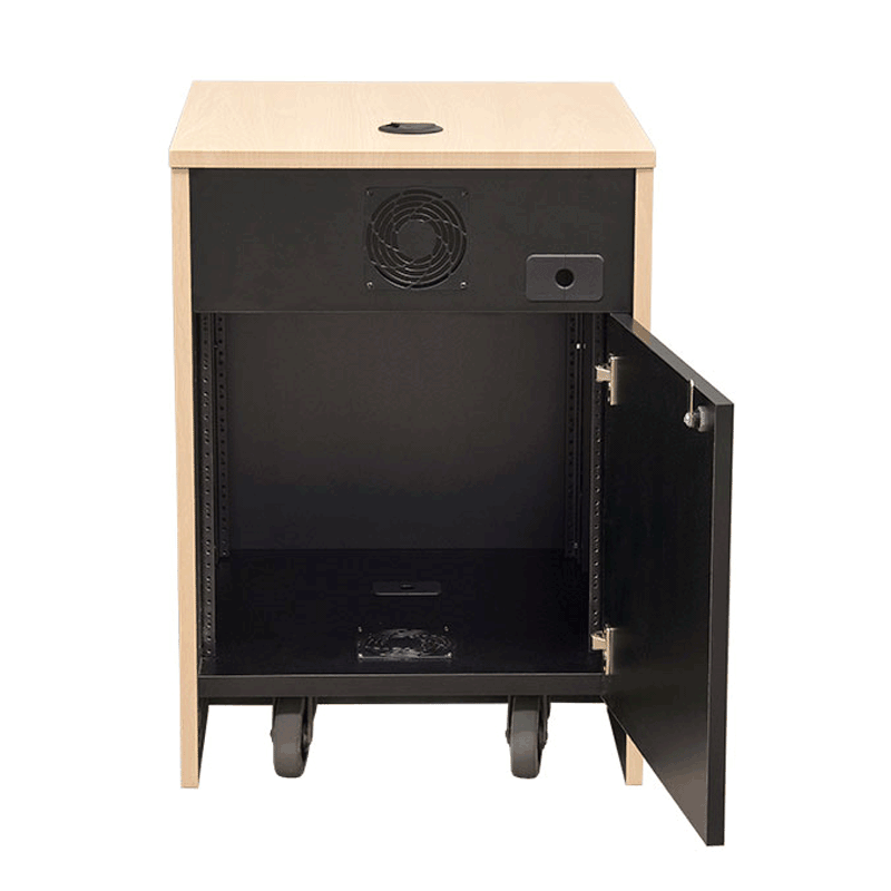 AVFI Single Rack AV Credenza (Various Finishes) CR1000EX